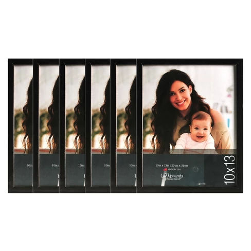 Black Wood Frame Set (10"X13") Set of 6