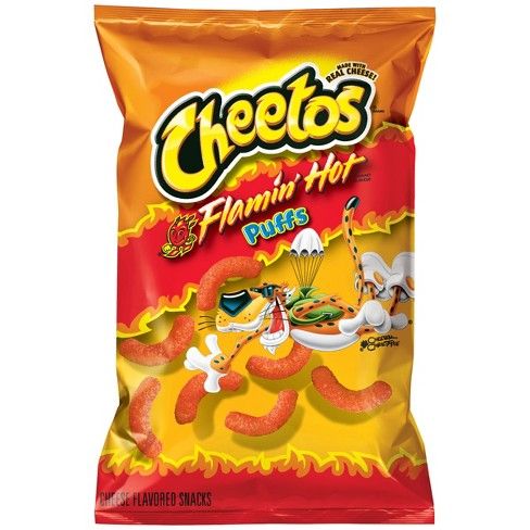 Cheetos Flamin' Hot Puffs Cheese Flavored Snack - 3.75oz