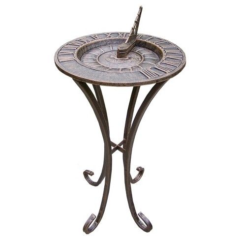 28" Oakland Metal Living Birdbath