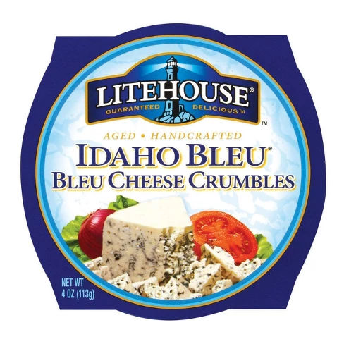 Litehouse Idaho Bleu Aged Handcrafted Bleu Cheese Crumbles - 4oz