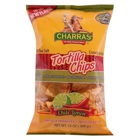 Charras® Chile Limon Torilla Chips 12 oz