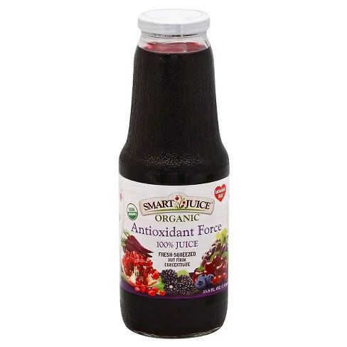 Smart Juice Organic Antioxidant Force - 33.8 fl oz Glass Bottle