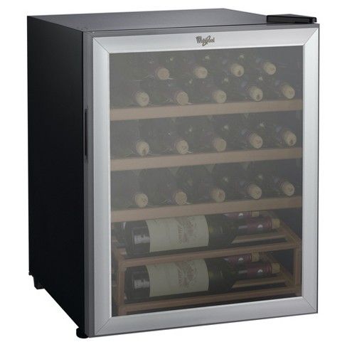 Whirlpool 25 Bottle 2.7 cu ft Wine Fridge - Stainless Steel JC-75Z