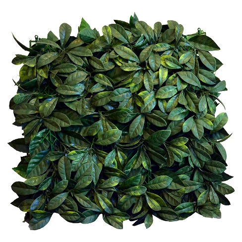 Greensmart Decor Artificial Lemon Leaf Panel Set of 4 - Green