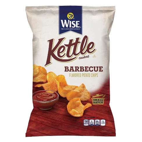 Wise Kettle Cooked Barbecue Flavored Potato Chips - 8oz