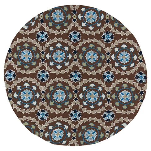 Rugs 6' ROUND Kaleen Rugs Blue