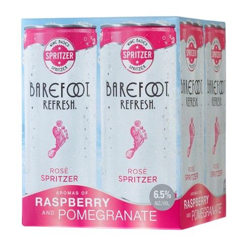 Barefoot Refresh Rose Wine Spritzer -4pk / 250ml Cans