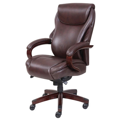 Hyland Bonded Leather Wood Executive Office Chair La Z Boy