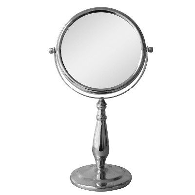 magnifying cosmetic mirror with light