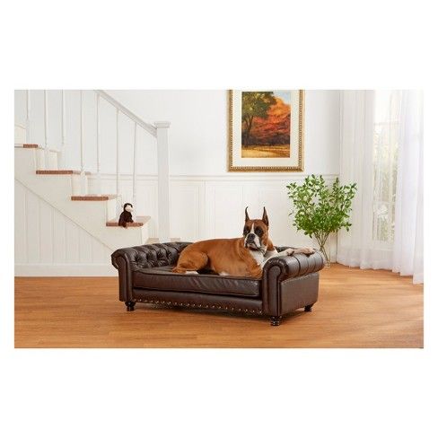 Enchanted Home Pet Wentworth Dog Sofa - Brown