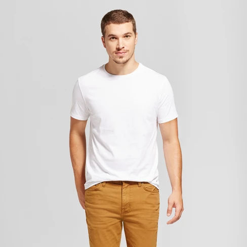 Men's Slim Fit Solid Crew T-Shirt - Goodfellow & Co™