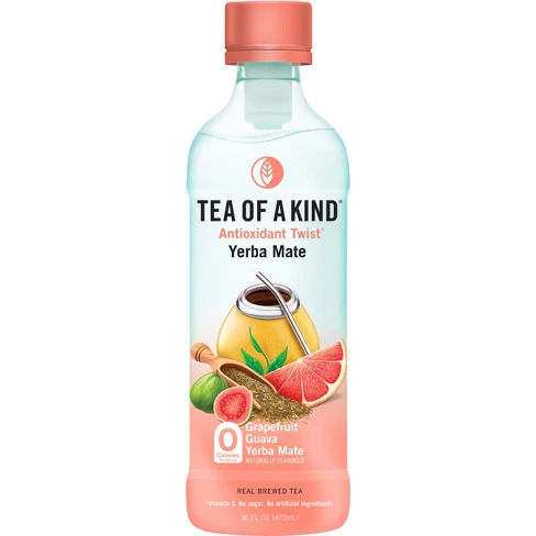 Tea of a Kind, Grapefruit Guava Yerba Mate Tea - 16 fl oz Bottle