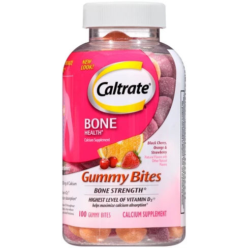 Caltrate Calcium &  D3 Gummies - Black Cherry, Orange & Strawberry