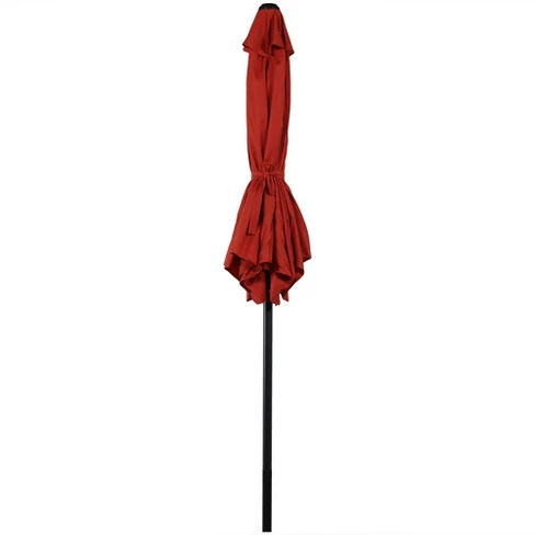 7.5 patio umbrella burnt orange Zimmerman 9' Market - / White Turn your outdoor dining area into a shaded lounge for family and friends for any occasion Ultimate Patio 9 Ft. Solar