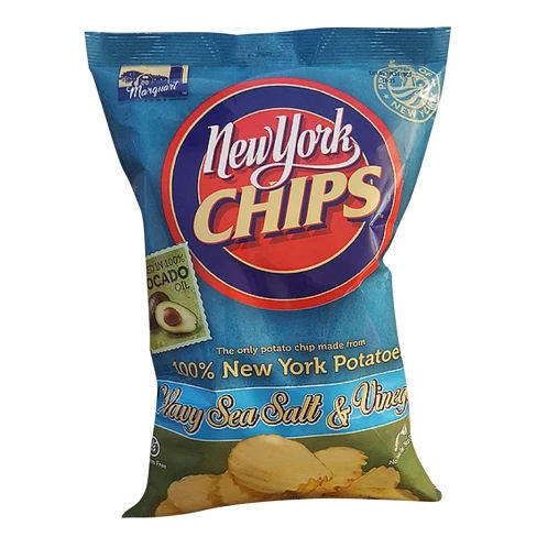 New York Chips Slat & Vinegar Potato Chips - 7oz Bag