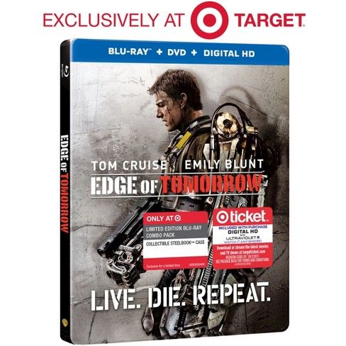Live. Die. Repeat. Edge of Tomorrow (Blu-ray/DVD/Digital) (Steelbook) - Target Exclusive