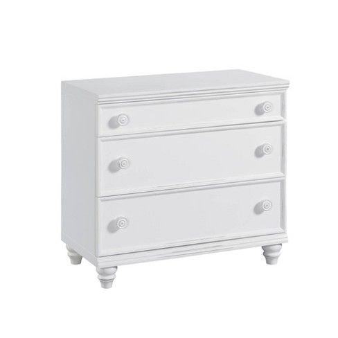 John Boyd Designs Notting Hill Collection 3 Drawer Chest - Bright White