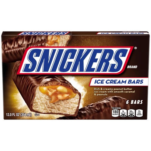 Snickers Ice Cream Bars - 12floz - 6ct