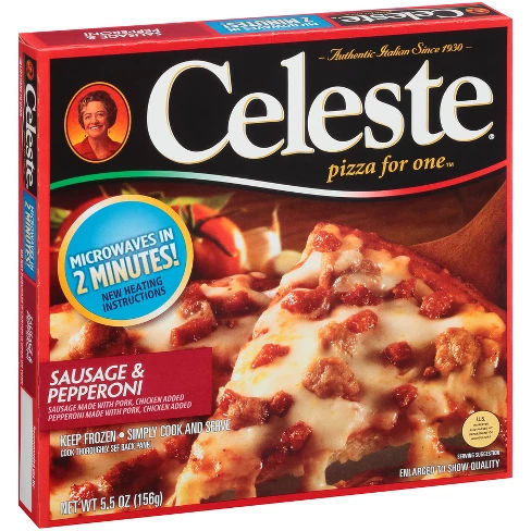 Celeste Sausage & Pepperoni Frozen Pizza for One - 5.5oz