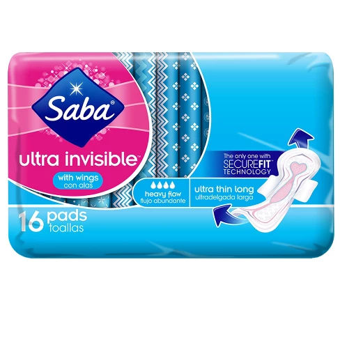 Saba Ultra Invisible Thin Long Pads 16