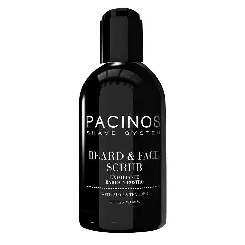 Pacinos Shave System Aloe & Tea Tree Beard & Face Scrub - 4 oz