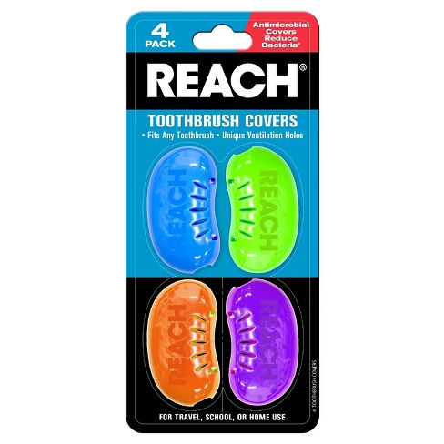 Reach Toothbrush Cover - Travel Pack- 4ct