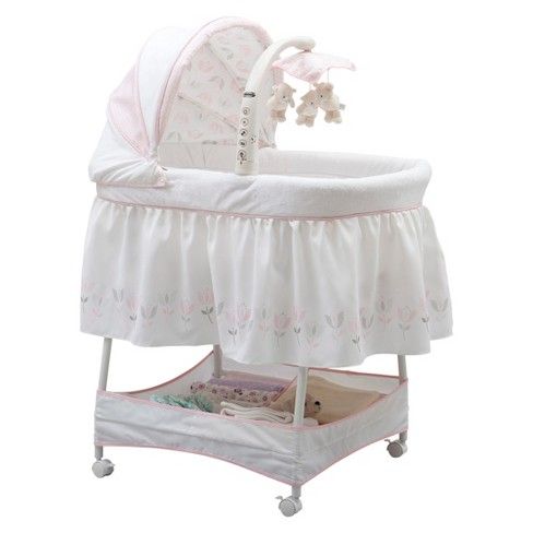 Simmons® Kids Elite Gliding Bassinet - Tulip Garden