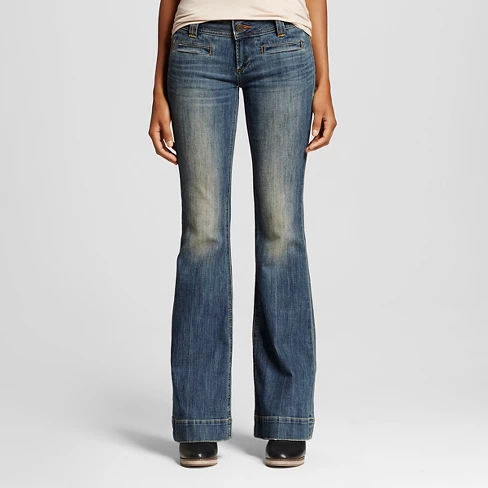 Women's Low Rise Flare Jeans Medium Wash 28 - Dittos (Juniors')