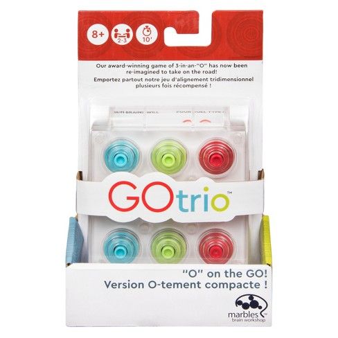 Gotrio Game by Marbles Brain Workshop, 28pc Travel Game for Players Aged 8 and Up