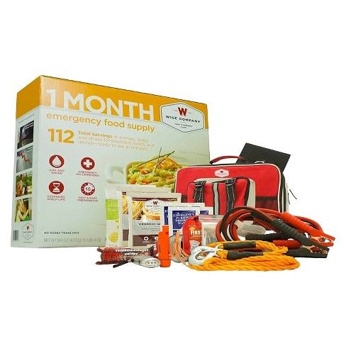 Wise Company 1 Month Emergency Food Supply and Auto Kit 169 oz