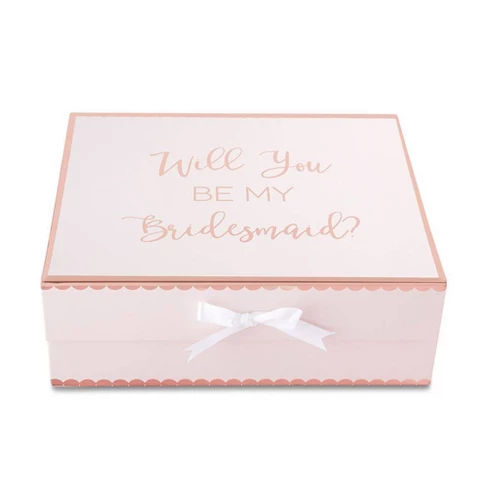 2ct Will You Be My Bridesmaid Gift Box Pink - Kate Aspen