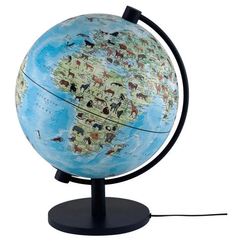 Stellanova Animals of the World Illuminated Desktop Globe