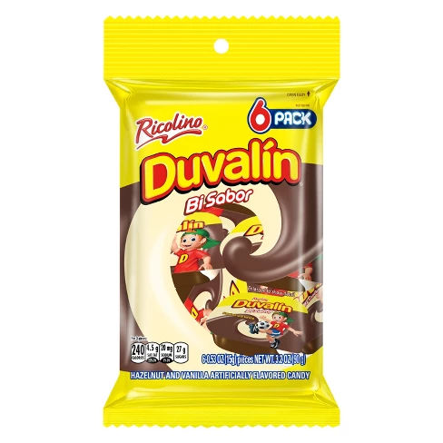 Ricolino Duvalin Bi Sabor - 3.2oz/6pk
