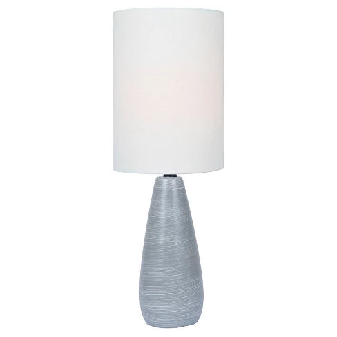 Quatro Table Lamp 17" Brushed Gray (Lamp Only) - Lite Source