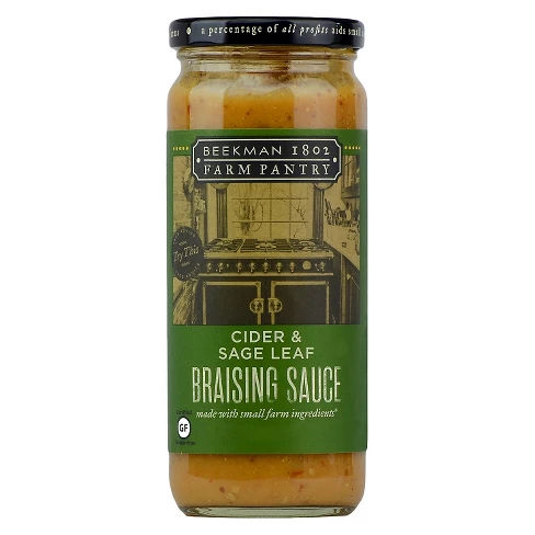 Beekman 1802 Farm Pantry Cider & Sage Leaf Braising Sauce 16 oz