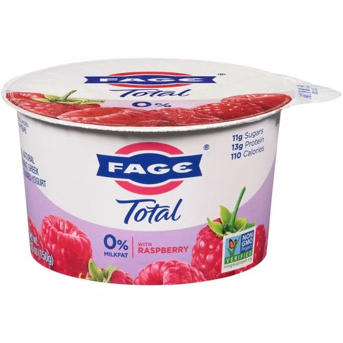 FAGE Total 0% Milk Raspberry Greek Yogurt - 5.3oz