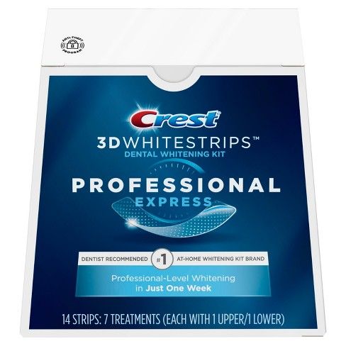Crest 3D Whitestrips Professional Express Teeth Whitening Kit - 7ct