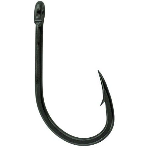 Gamakatsu Octopus Straight Eye Hook - 4x Strong Inline - NS Black