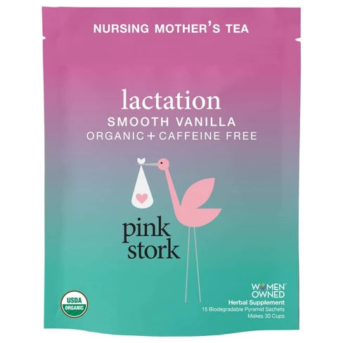 Pink Stork Smooth Vanilla Lactation Tea - 15ct