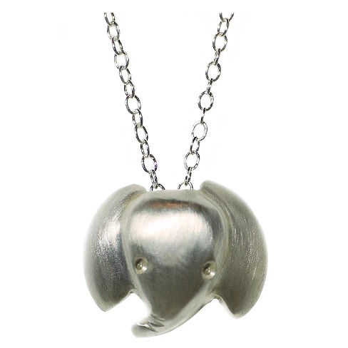 Michelle Chang Elephant Necklace in Sterling Silver