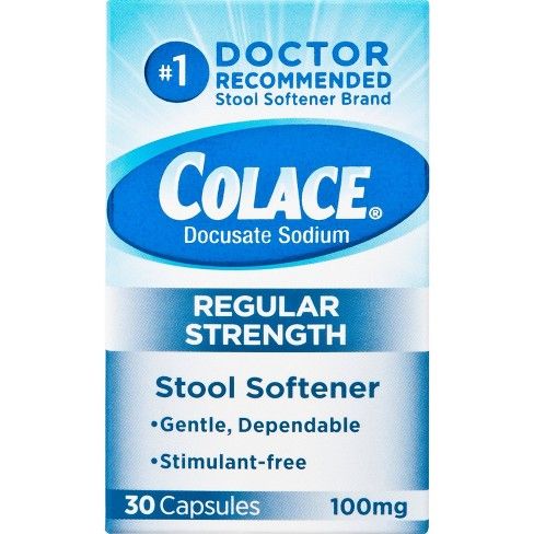 Colace Regular Strength Stool Softener 30ct