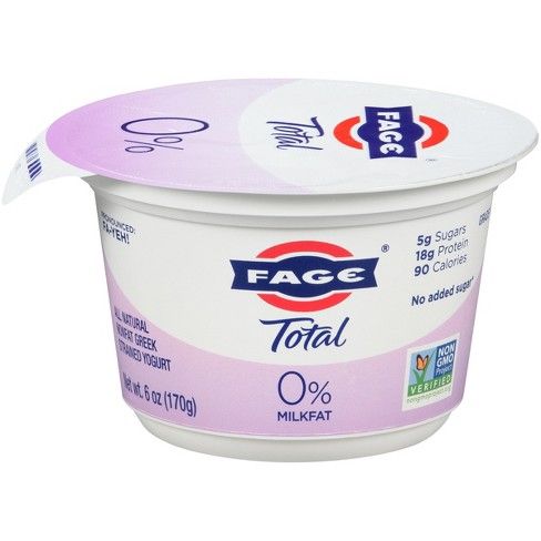 FAGE Total 0% Milk Plain Greek Yogurt - 6oz