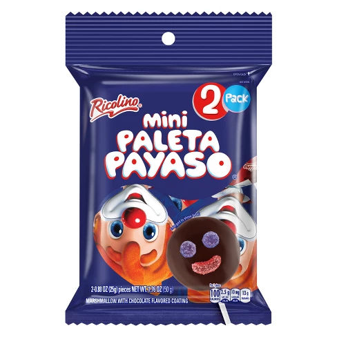 Ricolino Mini Paleto Payaso - 1.76oz/2pk