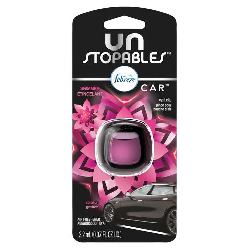 Febreze Car Unstopables Shimmer Etincelant Air Freshener Vent Clip - 1ct