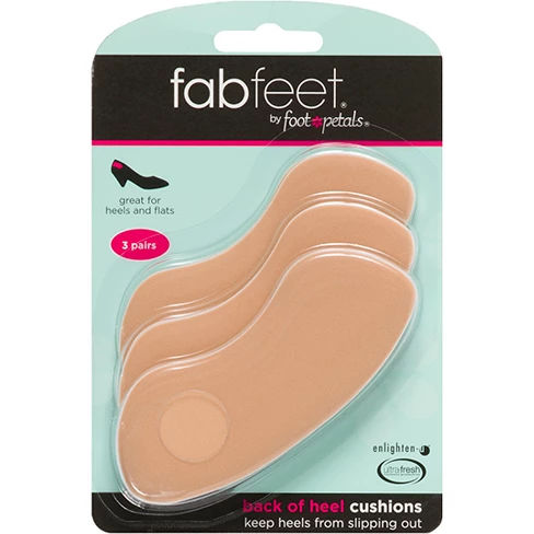 Buy Fab Feet Back of Heel Cushion Khaki 3 Pairs Online at