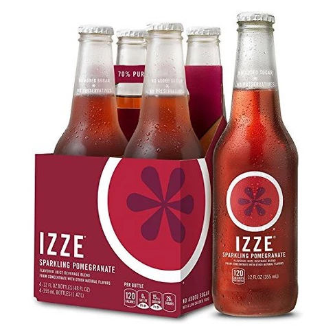 IZZE Sparkling Pomegranate - 4pk/12 fl oz Glass Bottles