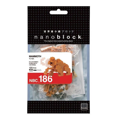 Nanoblock Mammoth Mini Building Set 120 pcs.
