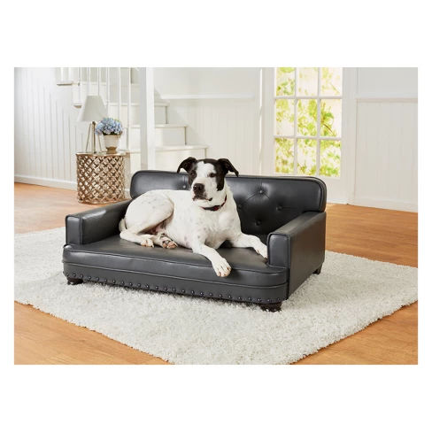 Enchanted Home Pet Library Dog Sofa - Grey