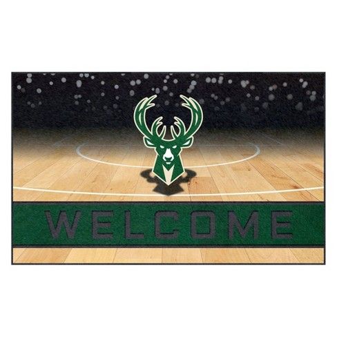 NBA Milwaukee Bucks Crumb Rubber Door Mat 18"x30"