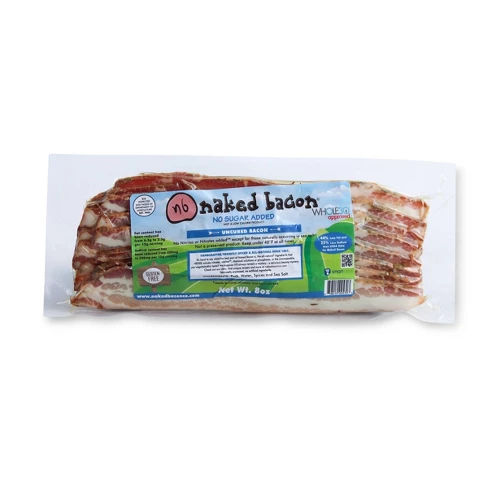 Naked Bacon No Sugar Added Uncured Bacon - 8oz